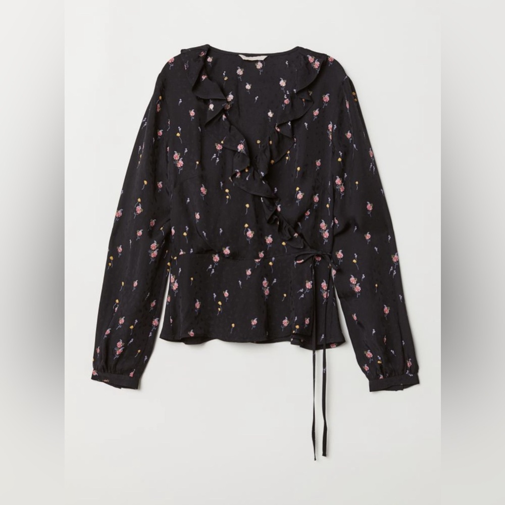 H&M wrap blouse